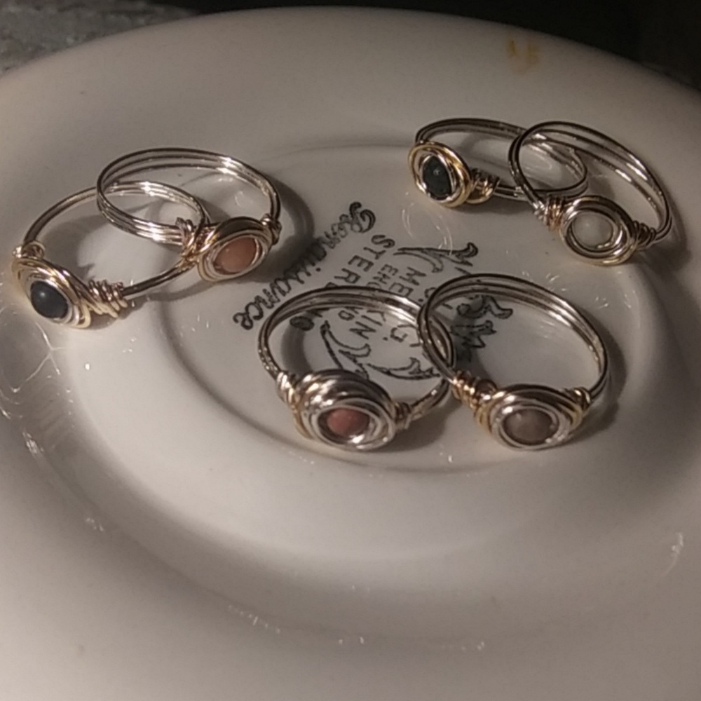 Custom Gold/Silver Wire Wrap Rings - Picture 2 of 7